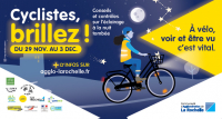 Agglomération de La Rochelle : Cyclistes brillez Sensibilisation à la sécurité routière à vélo