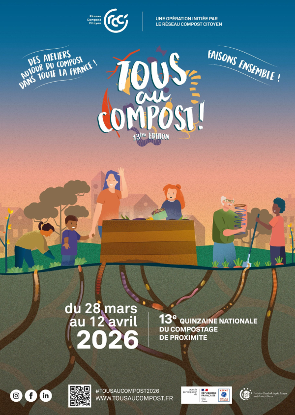 Tous au compost 2026 : lancement de la saison des ateliers compostage et jardinage "z&eacute;ro d&eacute;chet vert"