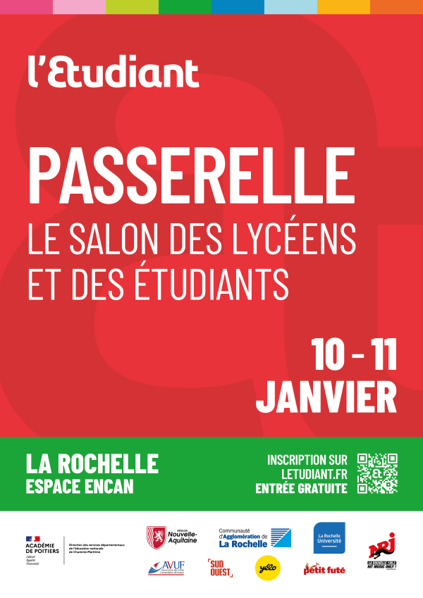 Salon Passerelle des lycéens et des étudiants : les 10 et 11 janvier 2025 à La Rochelle