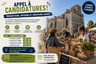 Appel &agrave; candidatures
