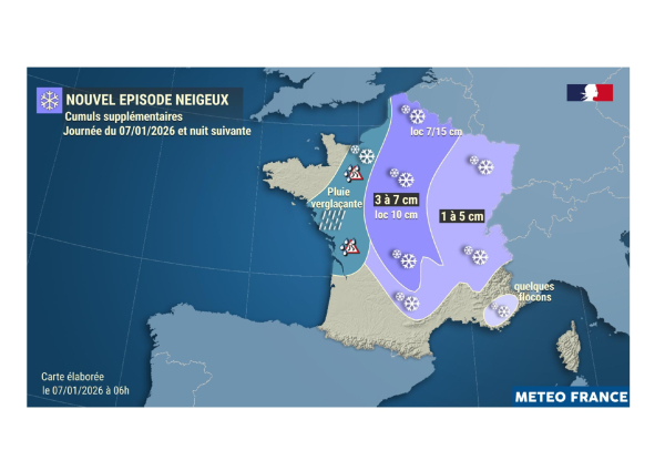 Vigilance m&eacute;t&eacute;orologique : point du mercredi 07/01 sur Le territoire de La Rochelle